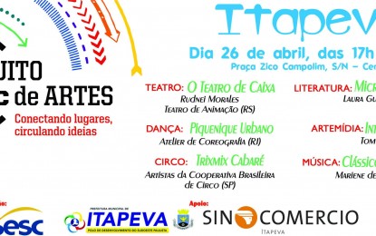 Itapeva recebe Circuito Cultural do Sesc neste sábado, 26